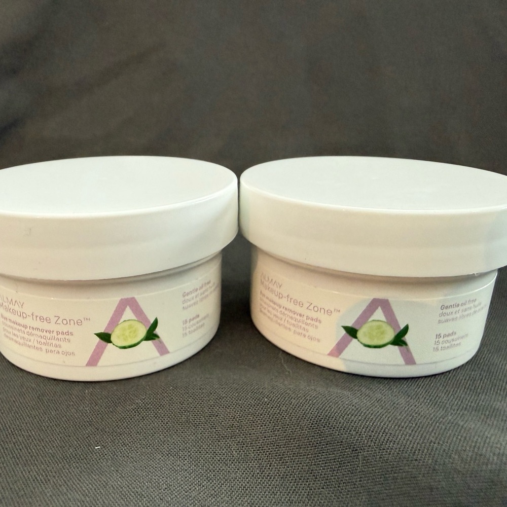 Almay Makeup-Free Zone Eye Pads, two containers